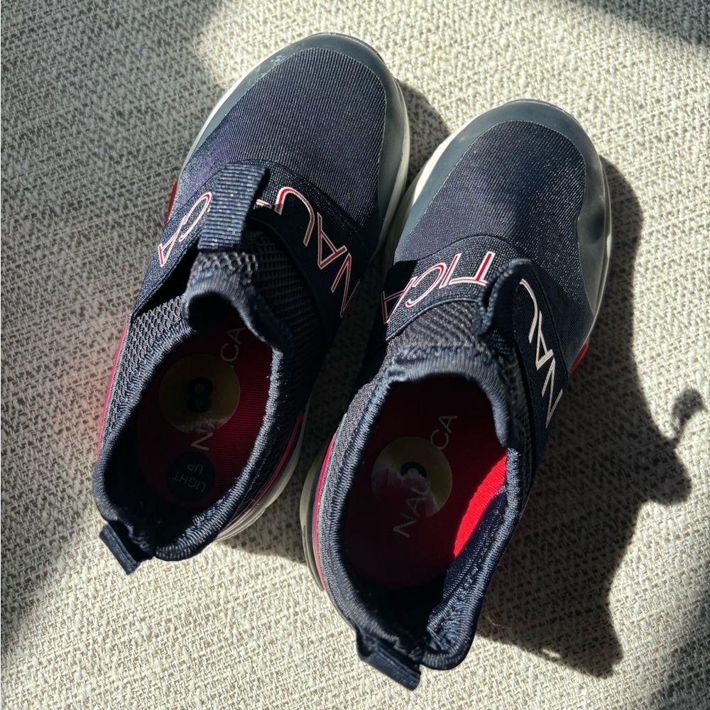 Nautica Light Up Navy and Red Sneakers